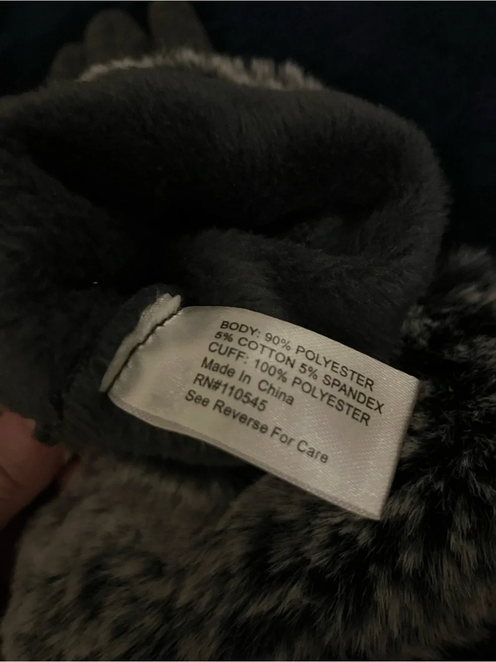 Fur and Rhinestone Winter Gloves